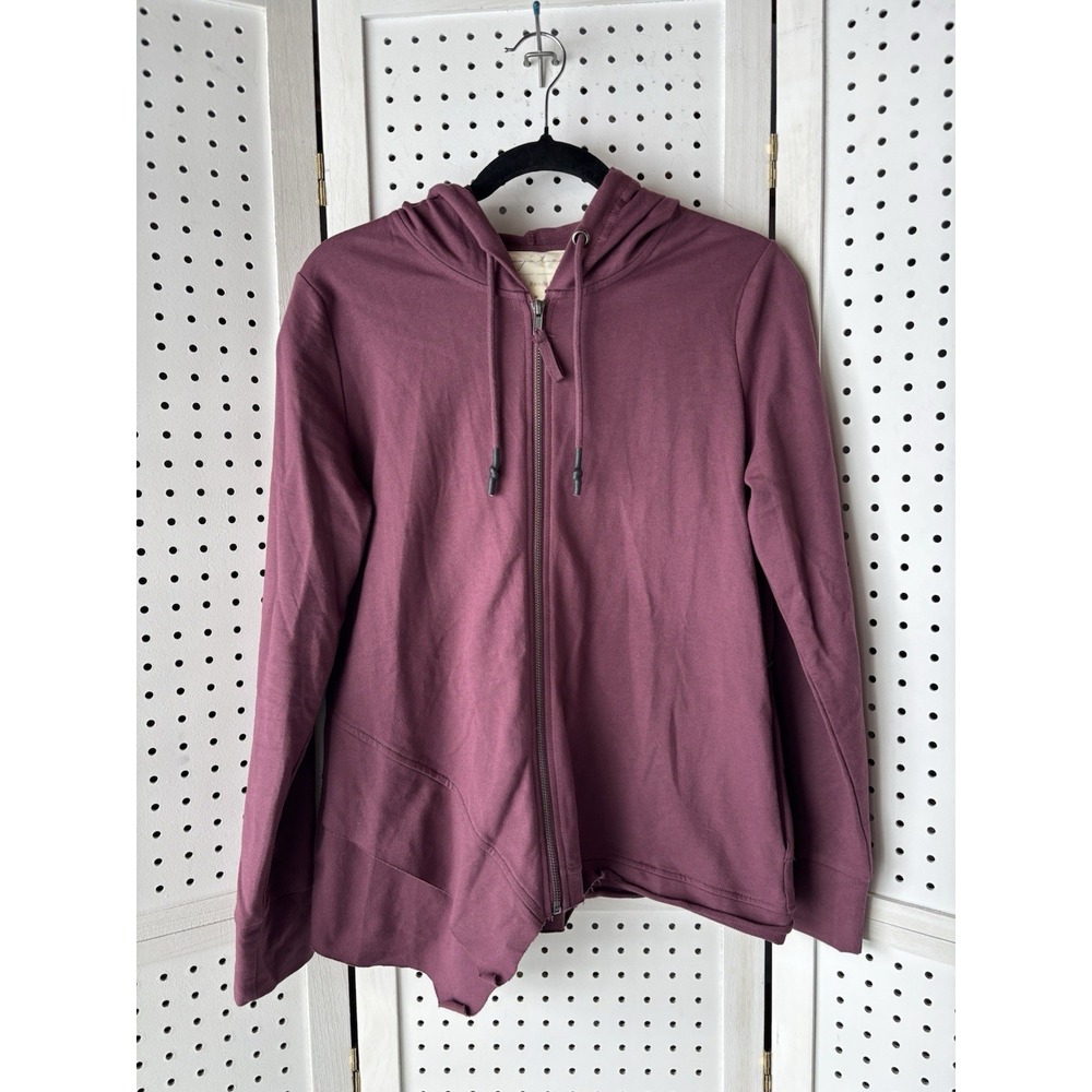 Evy's Tree Kendall Hoodie Maroon‎ Full Zip Hooded Sweatshirt Women's M